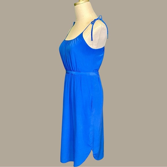 Madewell ‘Skyway 100% Silk Tie-Strap Cami Dress’ in Royal Blue Size 0 - Picture 7 of 15